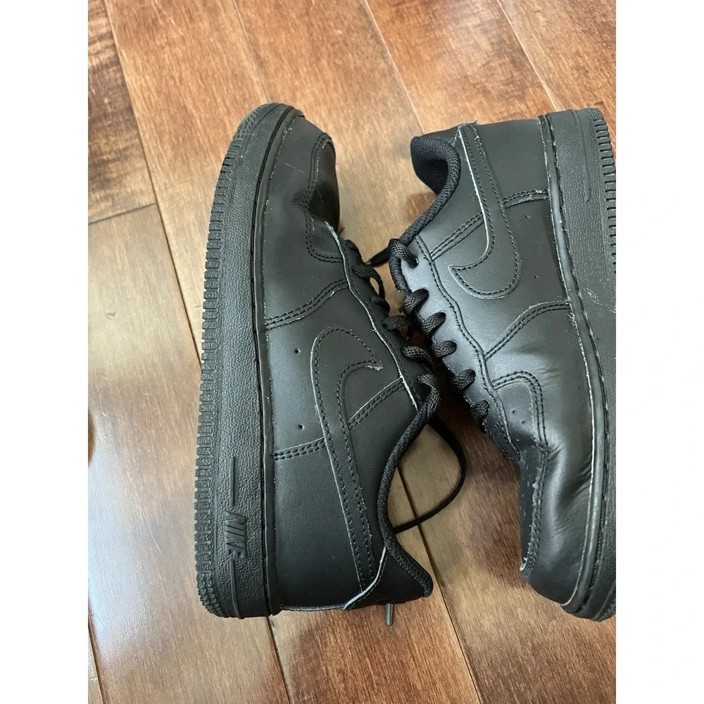 Nike Air Force 1 Low Triple Black‎ Sneakers Shoes DH2925-001 Kids Size 2.5